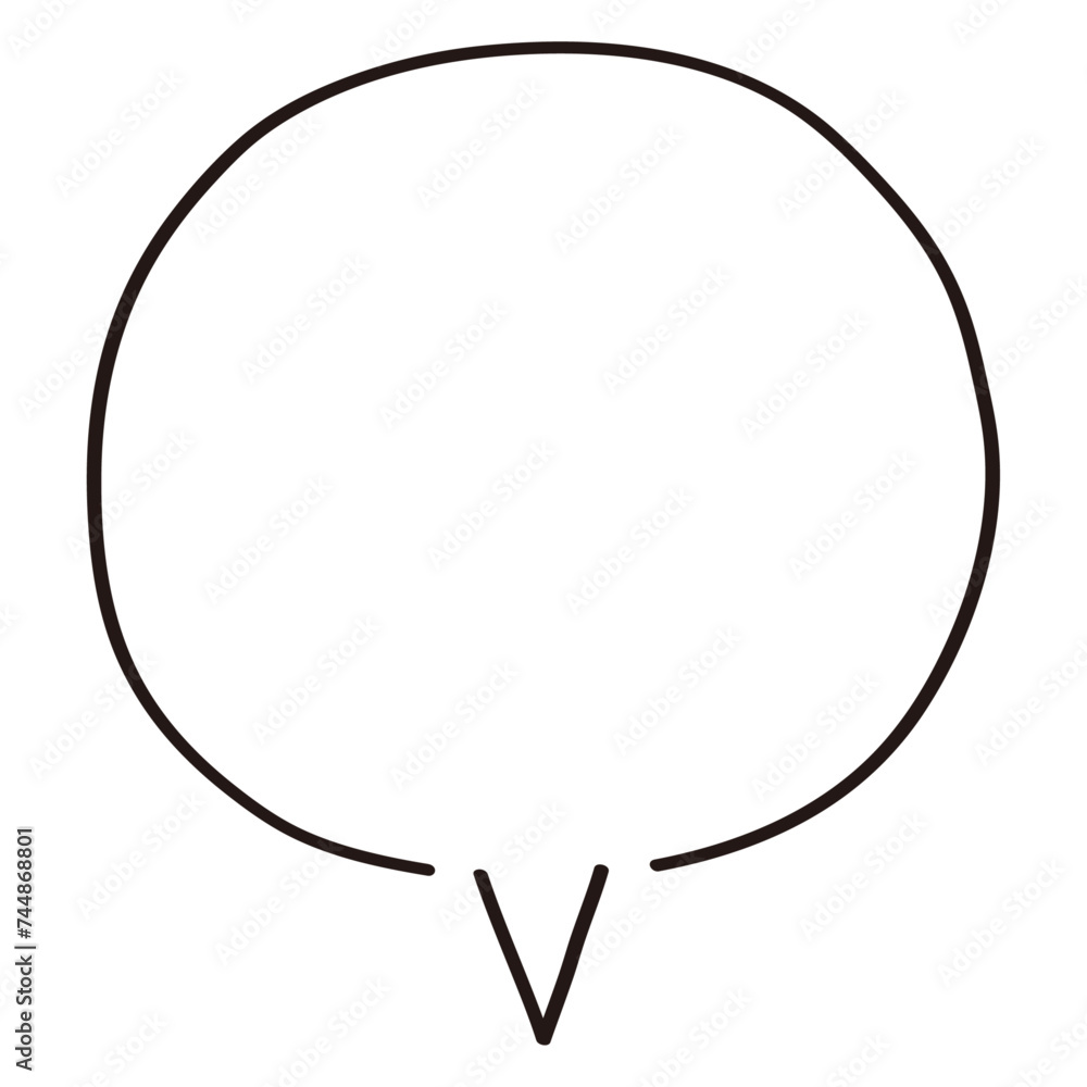 シンプルなふきだしのベクターイラスト。単品、フレーム