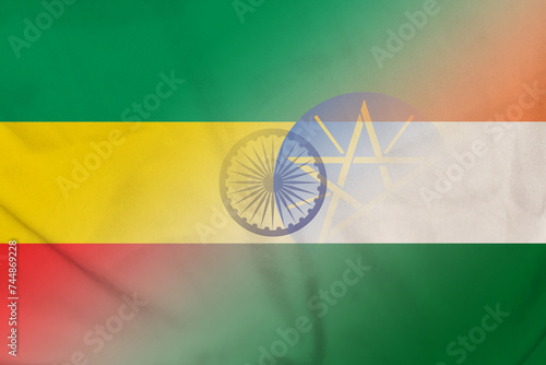 Ethiopia and India state flag international relations IND ETH