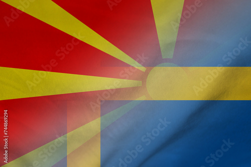 Macedonia and Sweden official flag international relations SWE
