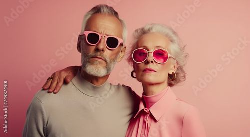 Elegant Seniors: A Vibrant Fusion of Animated Gifs and Grandparentcore Aesthetics photo