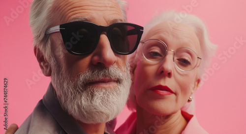 Elegant Seniors: A Vibrant Fusion of Animated Gifs and Grandparentcore Aesthetics