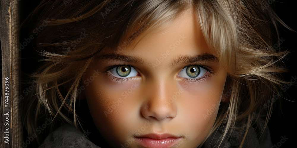 A teenager with an attentive and focused look, ready for training and grow A teenager with an attentive and focused look, ready for training and grow