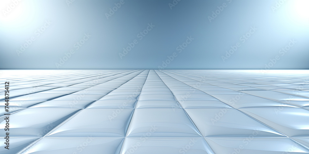 A Visual Representation of a Large, White Room with Scarce Furnishings, Creating An Impression of A Visual Representation of a Large, White Room with Scarce Furnishings, Creating An Impression of