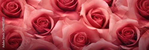 Abstract Rose Squares design background