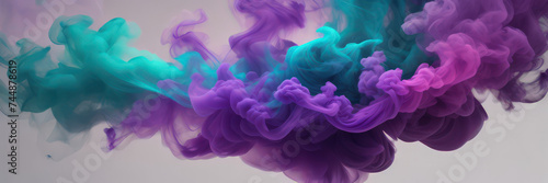 smoke background or colorful smoke on black