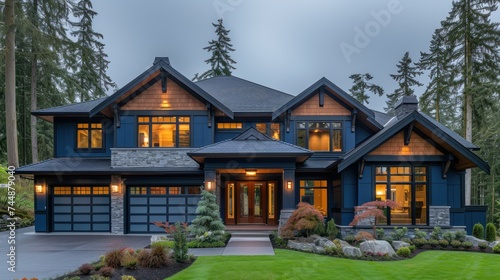 Luxurious new construction home photo