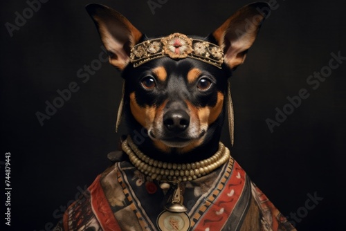 cute dog dressed in stylish dress