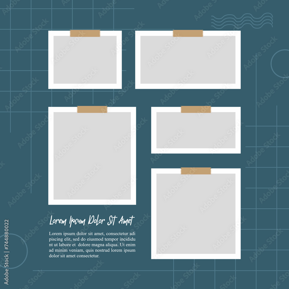 Pictures or photos frame collage abstract photo frames and digital photo wall template Pictures or photos frame collage abstract photo frames and digital photo wall template