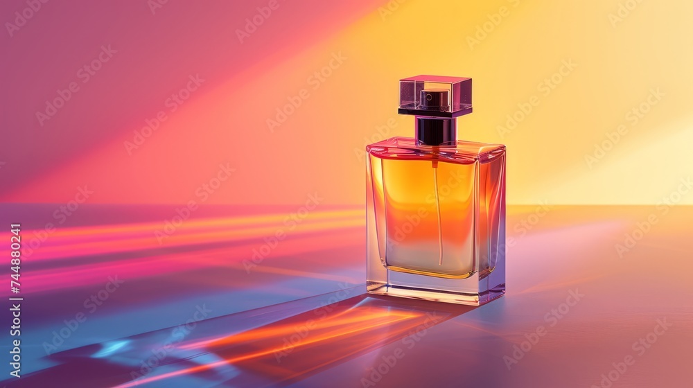 Empty decorative perfume container. Generative AI Empty decorative perfume container. Generative AI