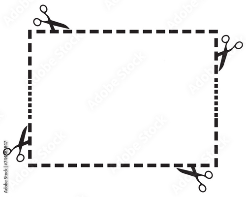 Decorative black frames border