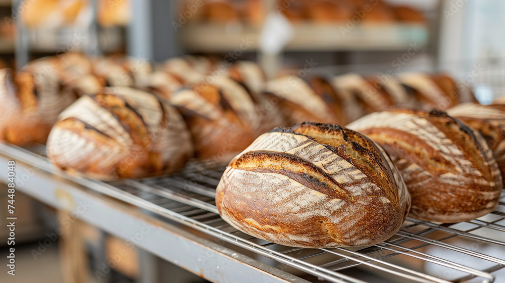 Artisan Bakery's Pride: Freshly Baked Bread Loaves Artisan Bakery's Pride: Freshly Baked Bread Loaves
