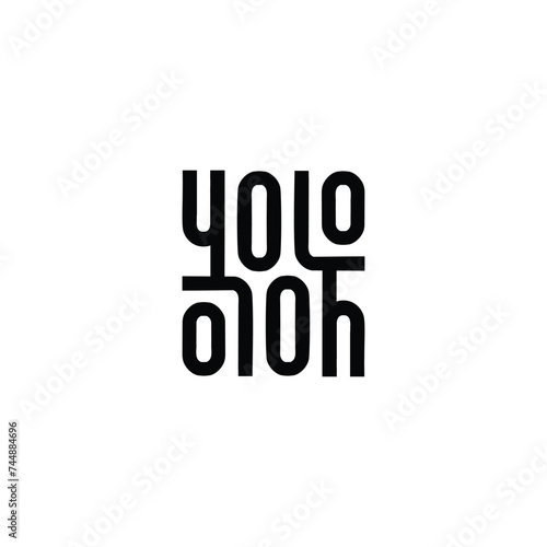 YOLO logo icon vector template.eps