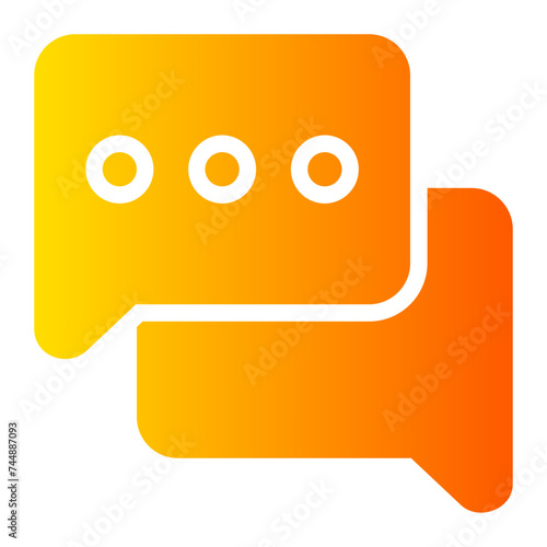 messaging gradient icon