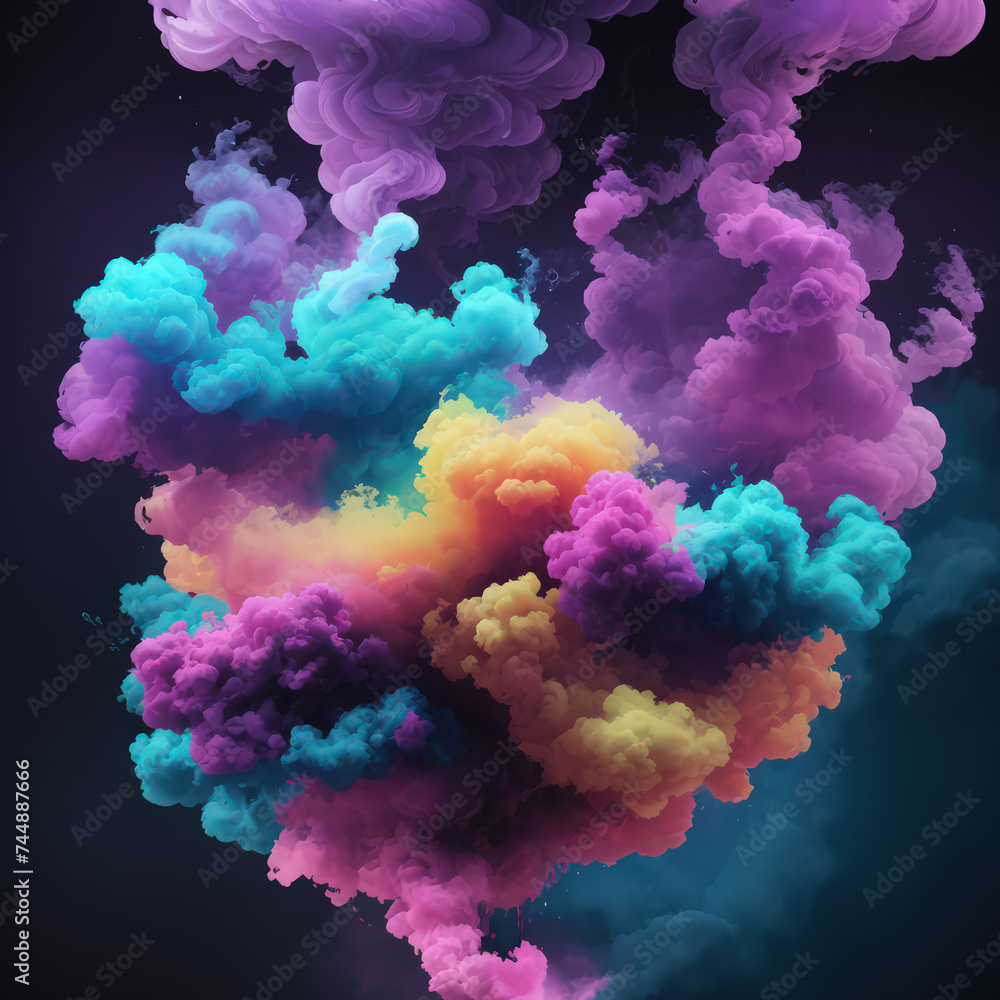 diversity of realms or diversity of the mind or diversity of fractal or background smoke, background abstract or abstract colorful background, BG UNLIMited 100% or wallpaper abstract or abstract color