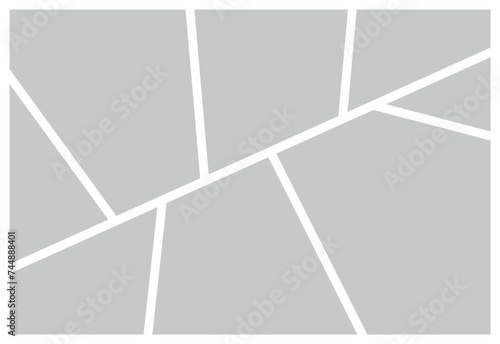 Pictures or photos frame collage abstract photo frames and digital photo wall template