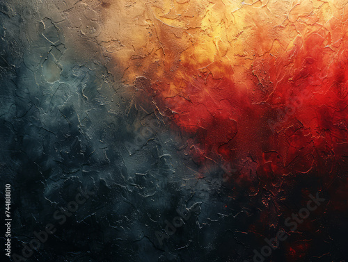 Abstract Fiery and Icy Textured Background, Surface Material