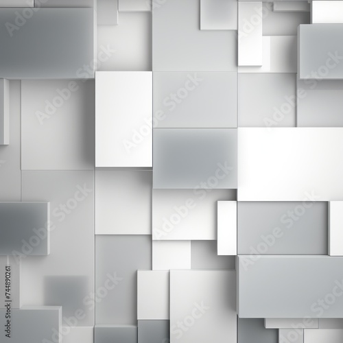 An abstract background with Gray and white squares, in the style of layered geometry