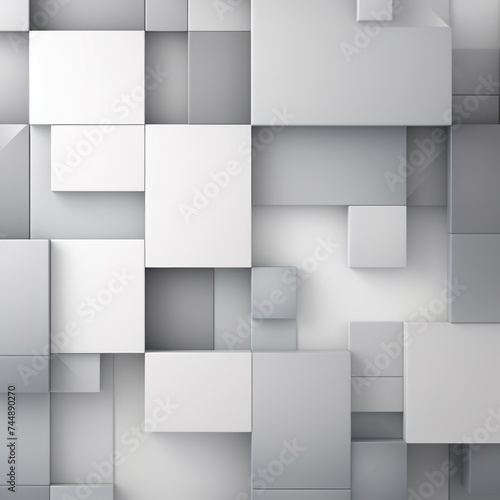 An abstract background with Gray and white squares, in the style of layered geometry