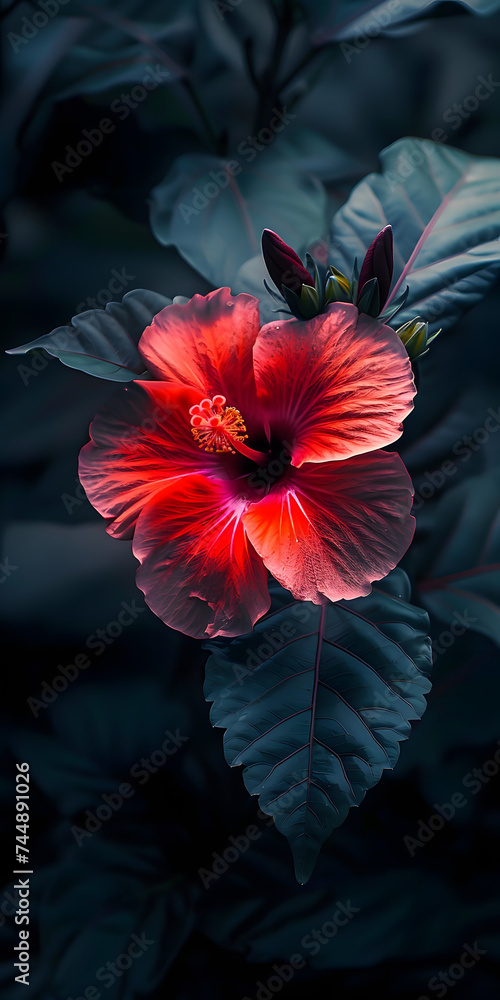 Crimson Hibiscus Delight