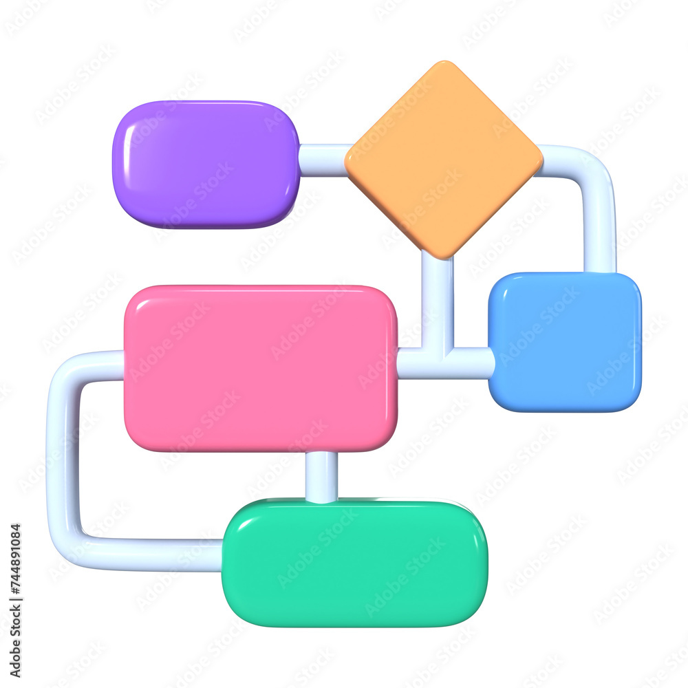 Algorithm Icon 3D Illustration Icon Algorithm Icon 3D Illustration Icon