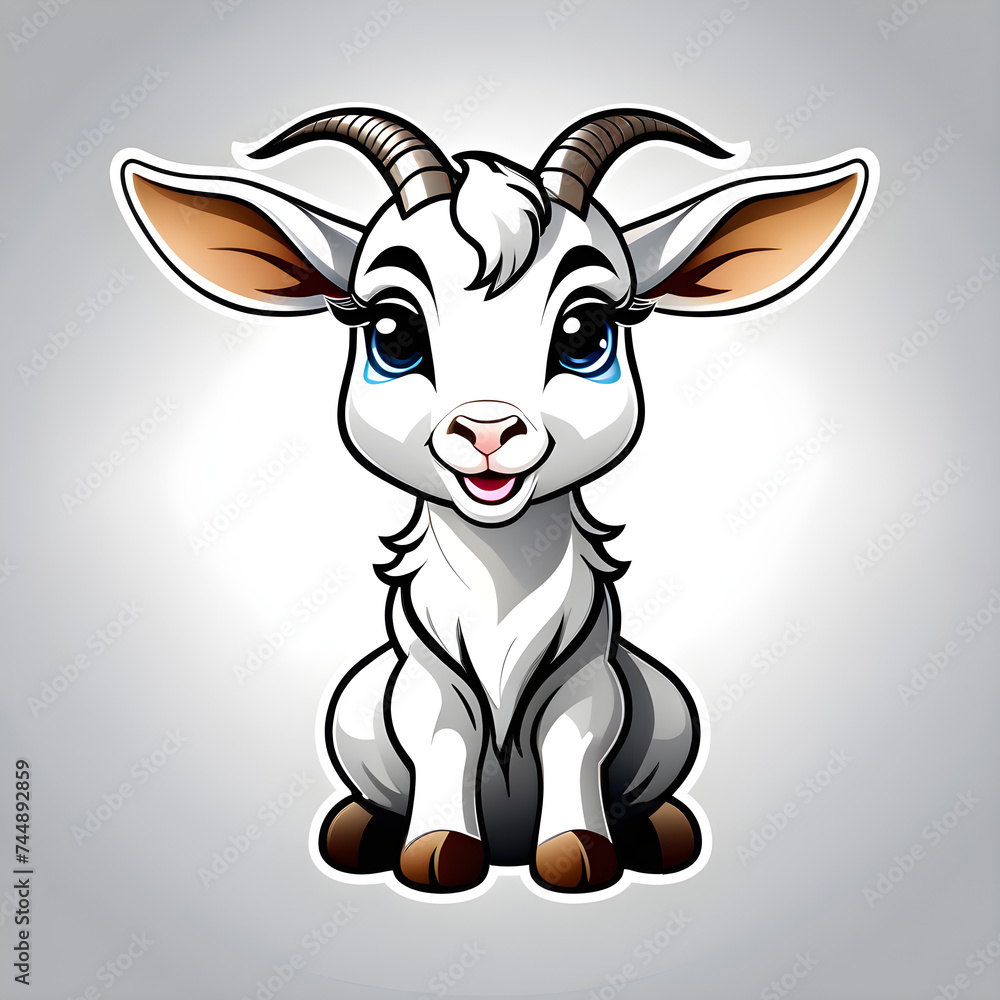 Charming Kid Goats: Exploring the Delightful Expressions and Playful Antics of Adorable Baby Goats.(Generative AI) Charming Kid Goats: Exploring the Delightful Expressions and Playful Antics of Adorable Baby Goats.(Generative AI)