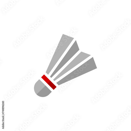 Badminton Shuttlecock Icon Flat Design Simple Sport Vector Perfect Web and Mobile Illustration