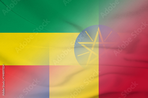 Ethiopia and Romania state flag international relations ROU ETH