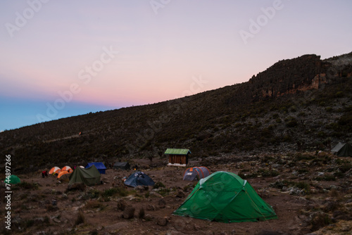 Twilight Serenity at Barranco Camp  Mt. Kilimanjaro