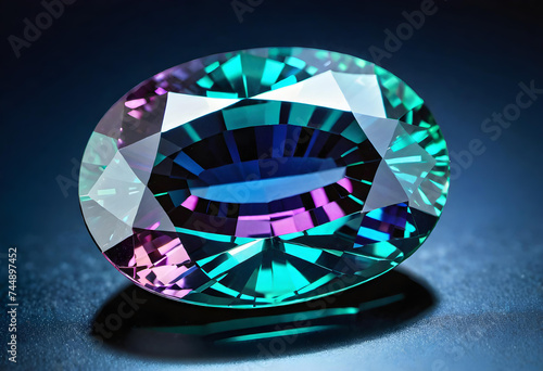 Alexandrite Gemstone, Precious, Luxury, Jewelry, Gem, Fashion, Accessories, Sparkle, Glitter, Expensive, Rare, Shiny, Elegant, AI Generated