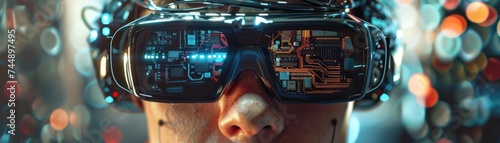 Goggled Precision: Semi-Cyborg Examining Circuitry with Enhanced Vision Technology
