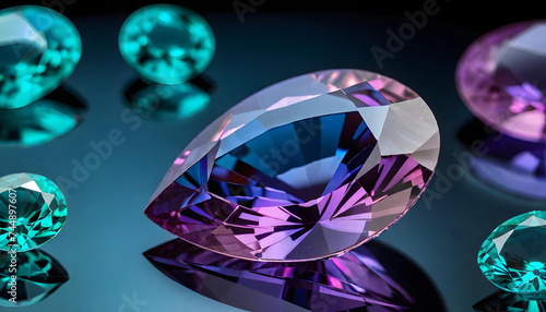 Alexandrite Gemstone  Precious  Luxury  Jewelry  Gem  Fashion  Accessories  Sparkle  Glitter  Expensive  Rare  Shiny  Elegant  AI Generated