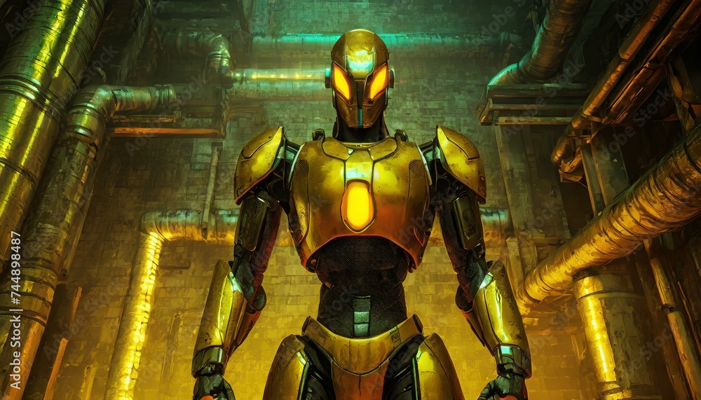 robot armors gaming character set, technology concept art, future, made with Generative AI, Adobe Firefly Created by robot armors gaming character set, technology concept art, future, made with Generative AI, Adobe Firefly Created by