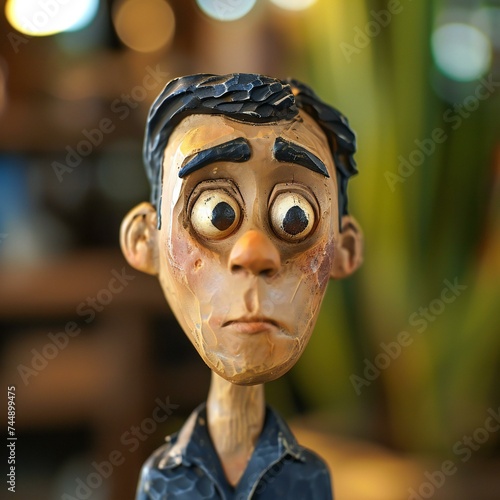 Detailed Handcrafted Figurine of an Artist © augieloinne
