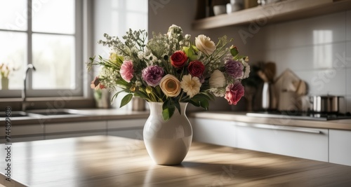 Brighten up your kitchen with a vase of fresh flowers!