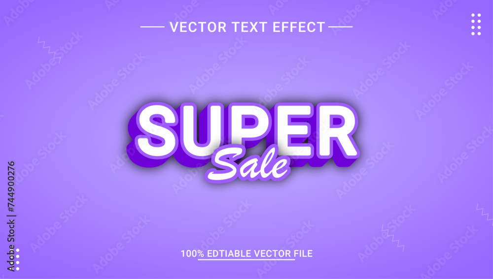 Super sale 3d Editable vector text effect. 3d, alphabet, best, buy, deal, discount, editable, effect, flash, flyer, font, letter, lettering, logotype, marketing, offer, online, poster, price