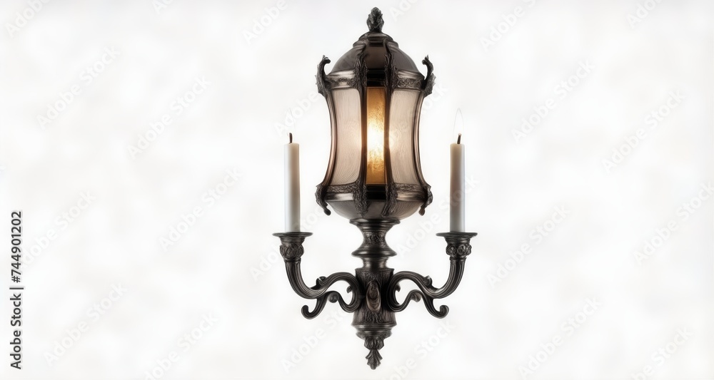  Elegant vintage chandelier with candle-like lights