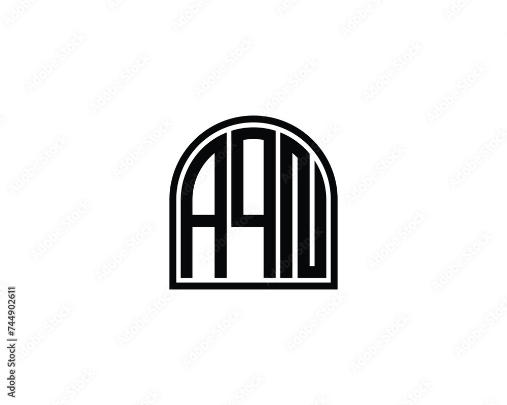 AQN logo design vector template AQN logo design vector template