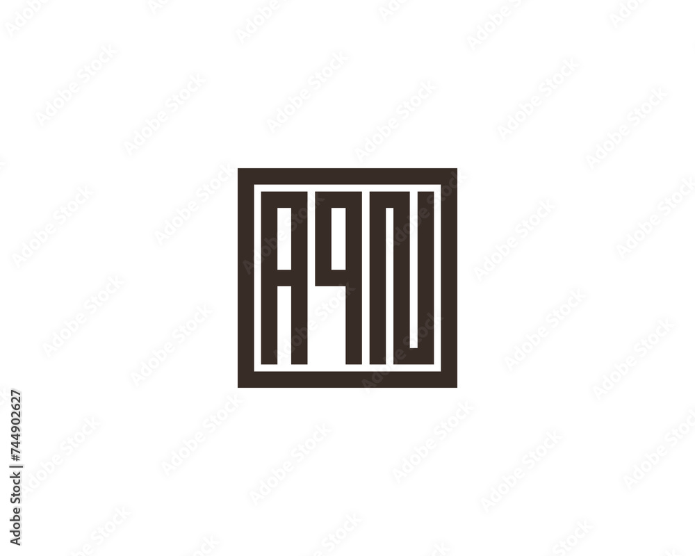 AQN logo design vector template AQN logo design vector template