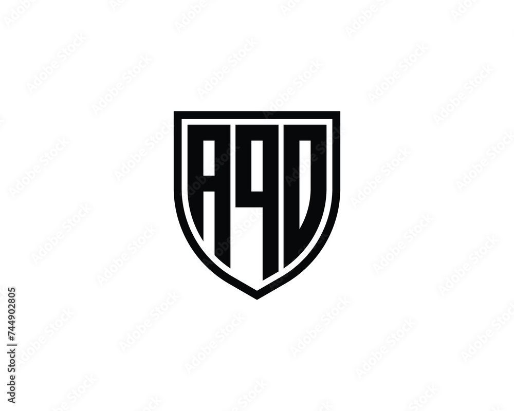 AQO logo design vector template AQO logo design vector template