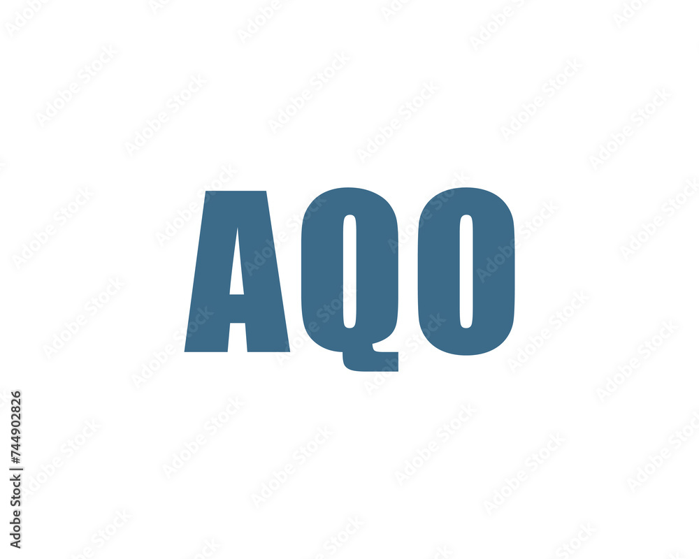 AQO logo design vector template AQO logo design vector template