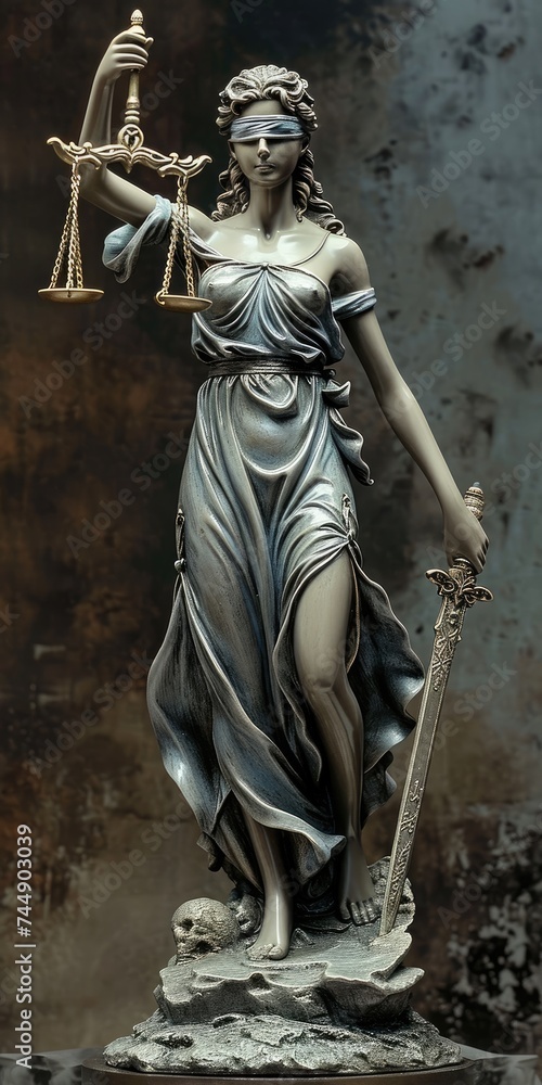Symbolic scales of justice Themis: legal balance, fairness, and morality in the courtroom, a representation of virtue, ethics, and impartiality in the legal system Symbolic scales of justice Themis: legal balance, fairness, and morality in the courtroom, a representation of virtue, ethics, and impartiality in the legal system