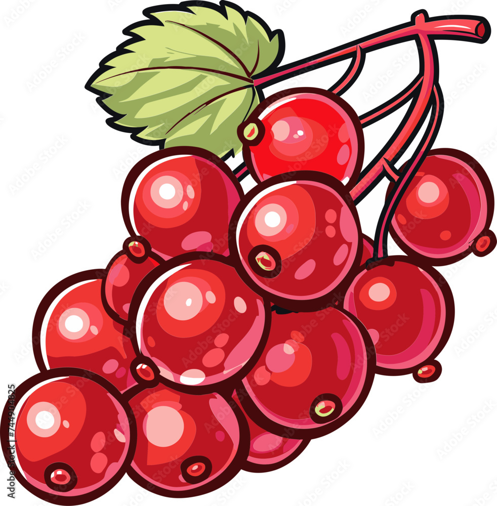 Obraz premium Harvesting Happiness The Joy of Growing and Enjoying Red Currant Fruit