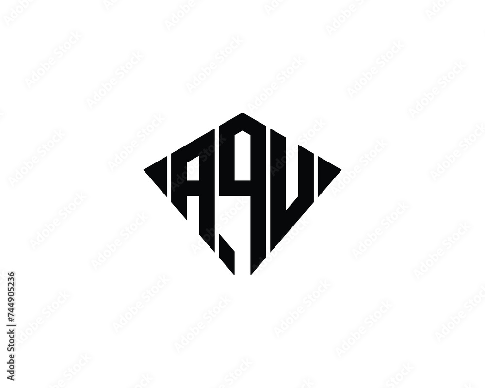 AQU logo design vector template AQU logo design vector template