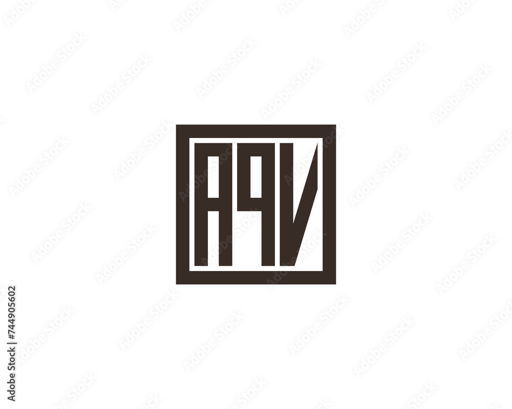 AQV logo design vector template AQV logo design vector template