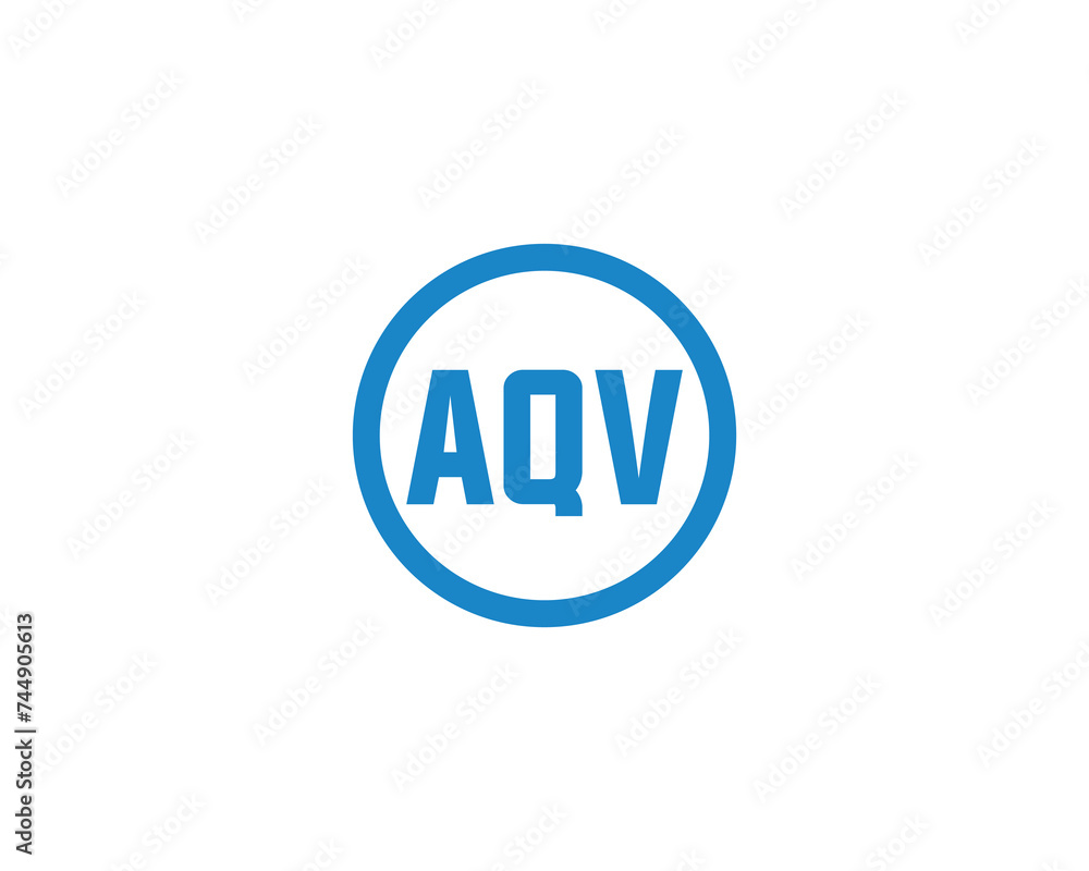 AQV logo design vector template AQV logo design vector template