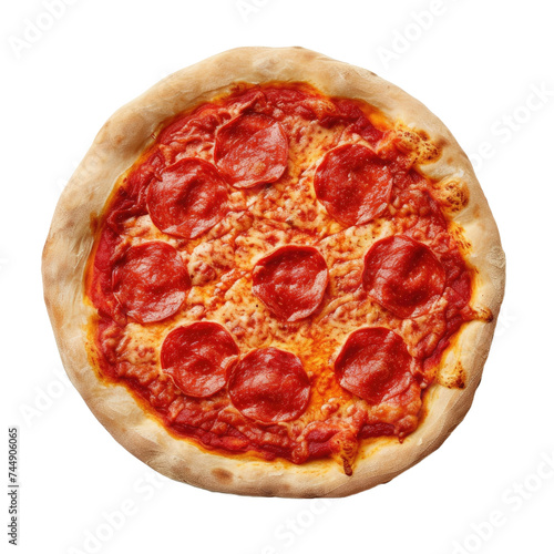 Handcrafted Pizza Base Isolated On transparent Background.