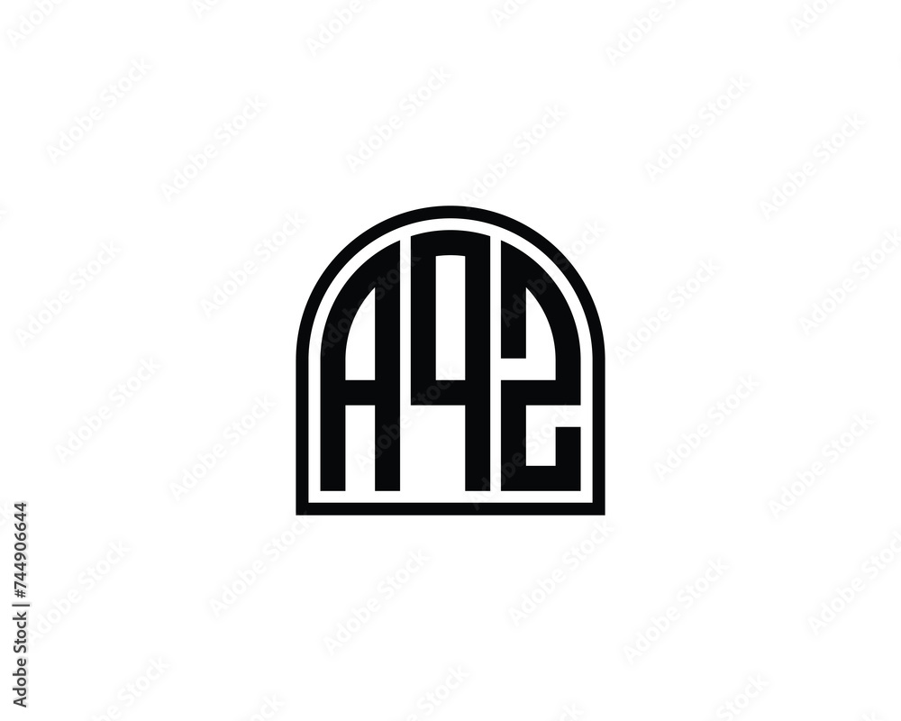 AQZ logo design vector template