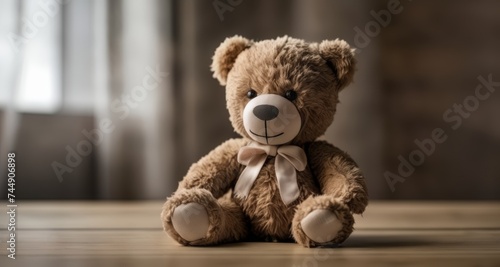  Cute teddy bear with a smile, ready for a hug! © vivekFx