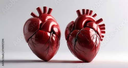  Vivid Red 3D Heart Model © vivekFx