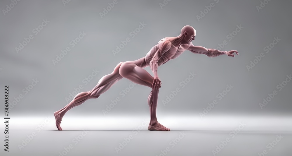Fototapeta premium Energetic Athlete in Action